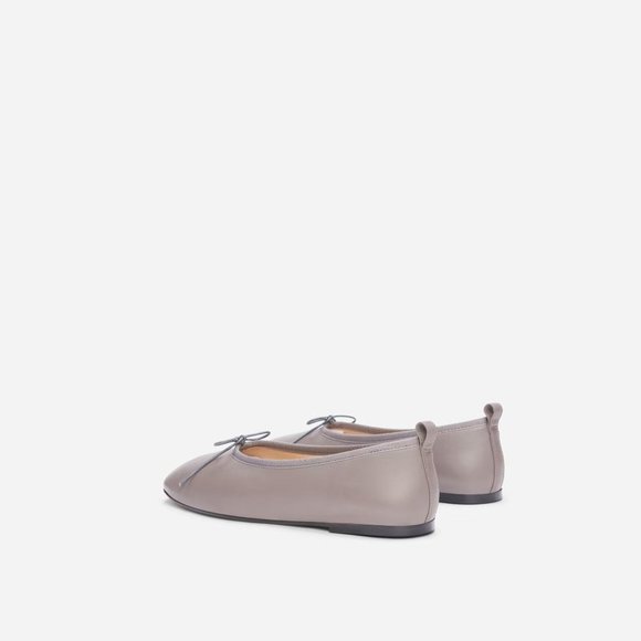 Everlane The Italian Leather Day Ballet Flat in Minimal Grey New Womens shoes - Picture 3 of 10